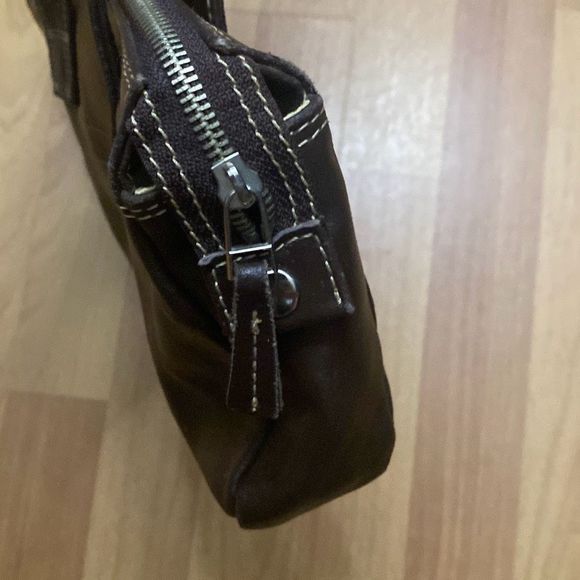 Vintage Diesel Brown Leather Shoulder Medium Satchel Bag - Picture 11 of 11